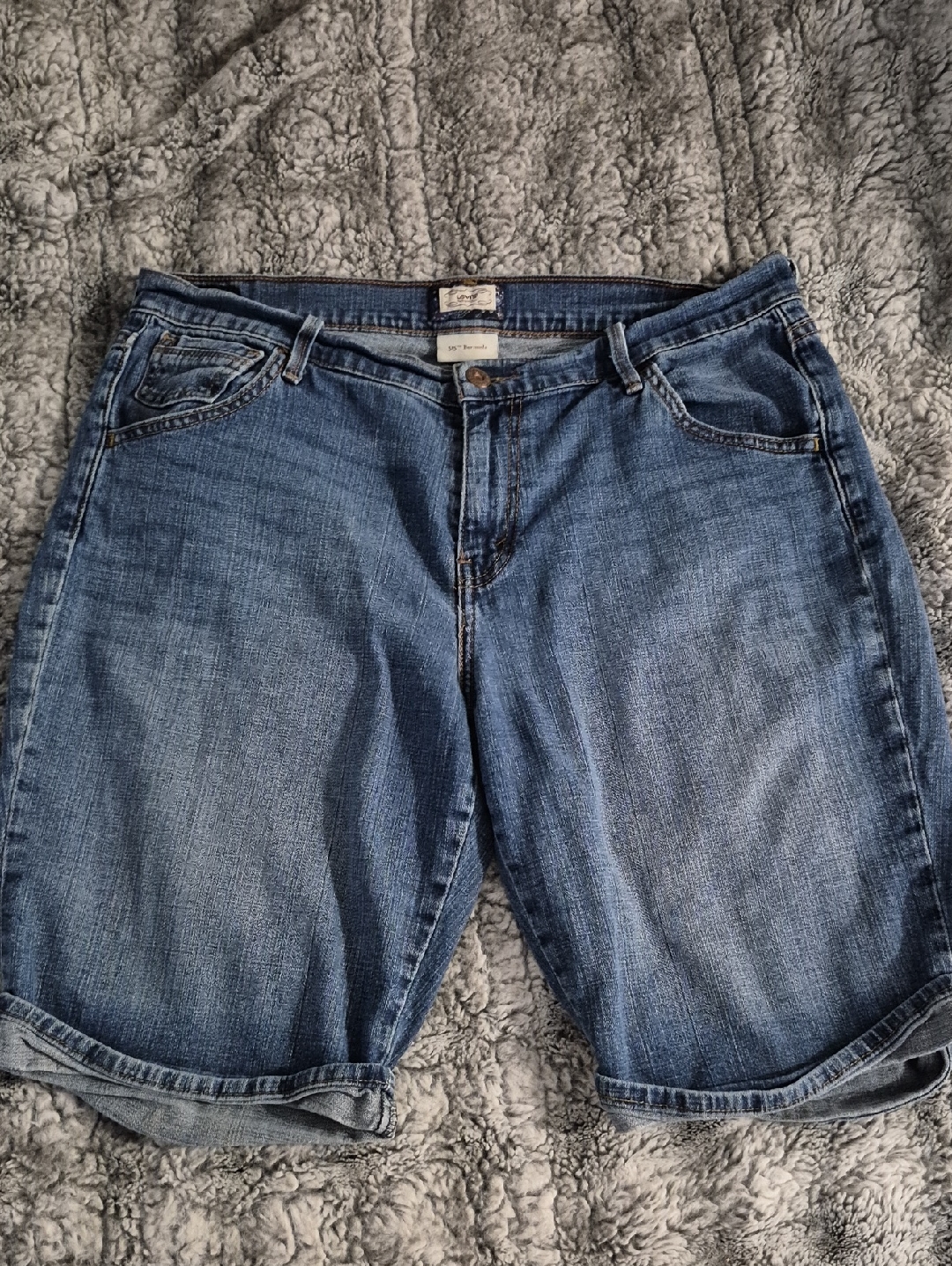Levis Denim Jean Shorts In Blue 694